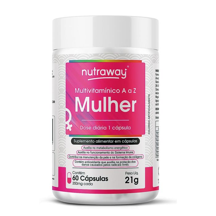 Multivitamínico Mulher 350 mg 60 Cápsulas