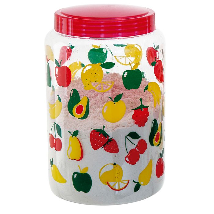 Pote em Plástico Frutas 1,7 Litro