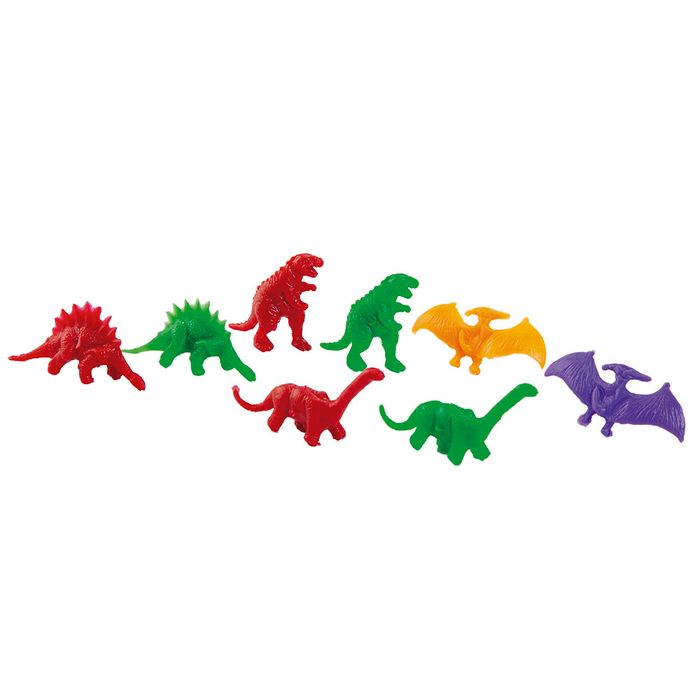 Kit Dinossauros em Plástico