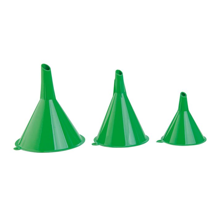 Kit 3 Funis em Plástico Verde